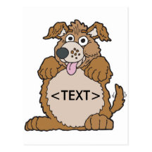 Personalize a Puppy Dog, <TEXT> Post Card