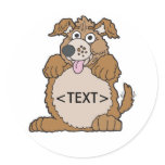 Personalize a Puppy Dog, <TEXT> stickers