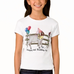 Personalize Adorable Boer Goat Kid Birthday Shrt T-shirts