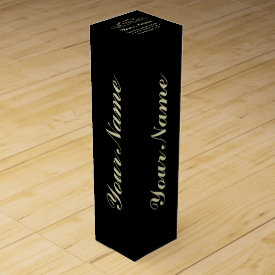 Personalize Aged To Perfection Wine Box