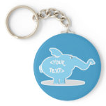 Personalize an Elephant, <YOUR TEXT> keychains