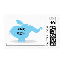 Personalize an Elephant, <YOUR TEXT> postage