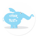 Personalize an Elephant, <YOUR TEXT> stickers