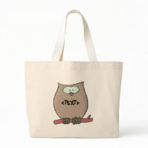Personalize an Owl, <TEXT> Bag