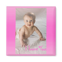 Personalize Baby Photo Magnet by dizzypixels Personalize Baby Photo Magnet