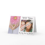 Personalize Be My Maid of Honor Photo Invitation cards