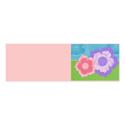 Personalize Blank Flowers Skinny Profile Card Business Card Templates by Kardz4U