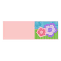 Personalize Blank Flowers Skinny Profile Card business cards by Kardz4U Personalize Blank Flowers Skinny Profile Card business cards
