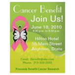 Personalize Breast Cancer Fundraising Benefit Flyers