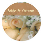 Personalize bride and groom stickers