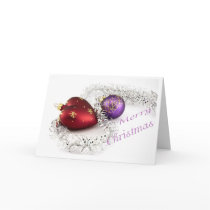 Personalize Christmas Balls Greeting Card by dizzypixels Personalize Christmas Balls Greeting Card