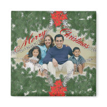 Personalize Christmas Photo Magnet by dizzypixels Personalize Christmas Photo Magnet