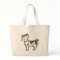 Personalize Cut Cat Beach Boater Tote Bag