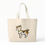 Personalize Cut Cat Beach Boater Tote Bag