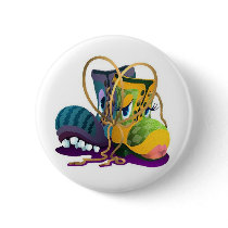 Personalize Cute Boots Button