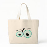 Personalize Cute Eyes Beach Sport Tote Bag