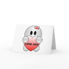 postcard - Cute Character iSAYyouSay, fun design and of course romantic enough for Valentine's day.
