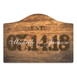 Personalize for the Bride and Groom - Vintage Wood Door Sign