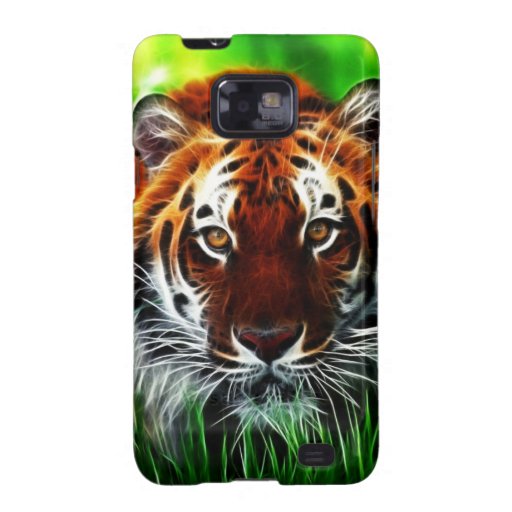 Personalize Fractal Tiger Samsung Galaxy S Case