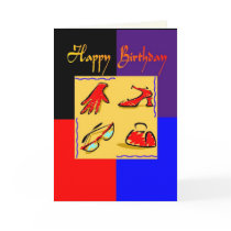 Personalize Happy Birthday Blank Card by dizzypixels Personalize Happy Birthday Blank Card