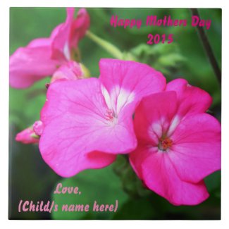Personalize Happy Mothers Day Ceramic Tiles