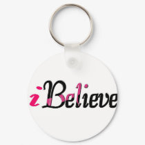 Personalize I BELIEVE keychains