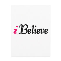 Personalize I BELIEVE postcards by WEmustBELIEVE Personalize I BELIEVE postcards