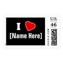 Personalize I Love postage