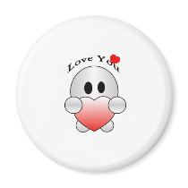 PERSONALIZE "I LOVE YOU" CUTE CHARACTER magnets