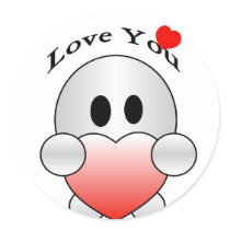 PERSONALIZE "I LOVE YOU" CUTE CHARACTER stickers by FotoShop PERSONALIZE "I LOVE YOU" CUTE CHARACTER stickers