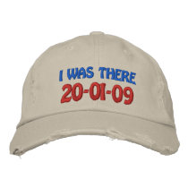 Personalize I WAS THERE Barack Obama embroidered hats by obama_inauguration Personalize I WAS THERE Barack Obama embroidered hats