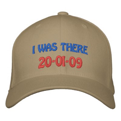 Personalize I WAS THERE Barack Obama Inauguration Embroidered Baseball Caps by obama_inauguration