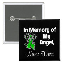 Personalize In Memory of My Angel Kidney Cancer Pins