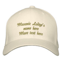 Personalize Initials Masonic Lodge embroidered hats by MASONICandFRATERNAL Personalize Initials Masonic Lodge embroidered hats