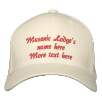 Personalize Initials Masonic Lodge embroidered hats by MASONICandFRATERNAL Personalize Initials Masonic Lodge embroidered hats
