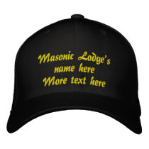 Personalize Initials Masonic Lodge embroidered hats by MASONICandFRATERNAL Personalize Initials Masonic Lodge embroidered hats