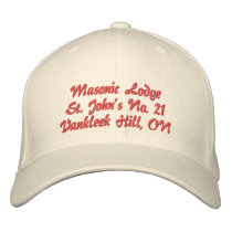 Personalize Initials Masonic Lodge Hat embroidered hats by MASONICandFRATERNAL Personalize Initials Masonic Lodge Hat embroidered hats