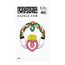 PERSONALIZE IRISH CLADDAGH postage