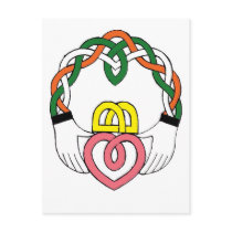 PERSONALIZE IRISH CLADDAGH postcards