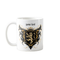 Personalize Lion Crest Mugs