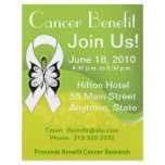 Personalize Lung Cancer Fundraising Benefit flyers