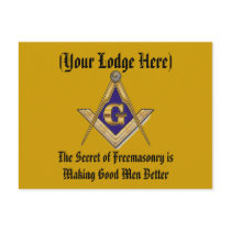 Personalize Masonic Lodge postcards by MASONICandFRATERNAL Personalize Masonic Lodge postcards