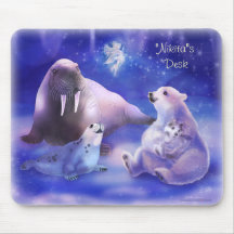 "Personalize me!" Arctic Friends Mousepads