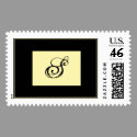 Personalize Monogram Postage Stamp