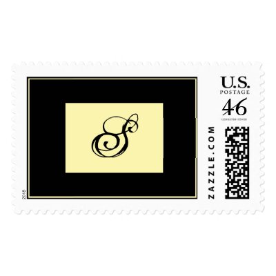 Personalize Monogram Postage Stamp by TDSwhite