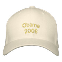 Personalize Obama 2008 Embroidered Hat