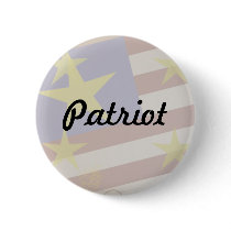 Personalize Patriot Flag Pinback Button