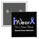 Personalize Periwinkle Ribbon Stomach Cancer buttons