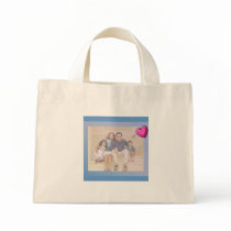 Personalize Photo Christmas Gift Tote Bag