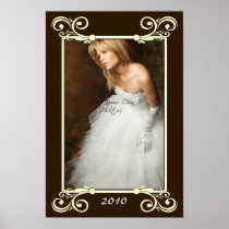 Personalize Photo Mat Border - Wedding Frame posters